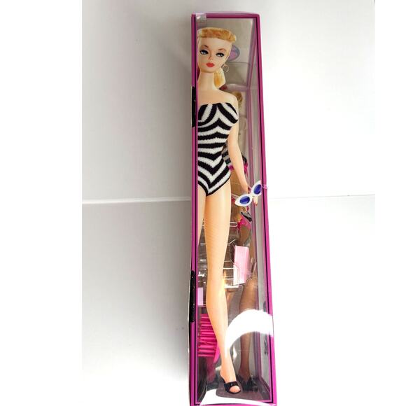 NIB 2008 1959-2009 Then &and Now Bathing Suit Barbie Fashion Doll - Picture 4 of 6